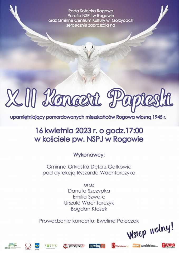 zaproszenie na koncert papieski